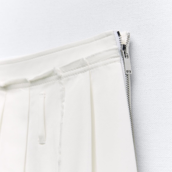 Zara Pleated Midi Skirt S - Picture 7 of 8